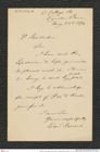 Nachlass Franz Steindachner, Brief von Edward Gerrard (junior) an Franz Steindachner (22.05.1894), Inv.Nr. 156.13, Seite 1